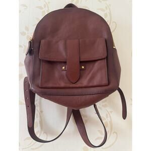 Authentic Brown FRYE Leather Backpack